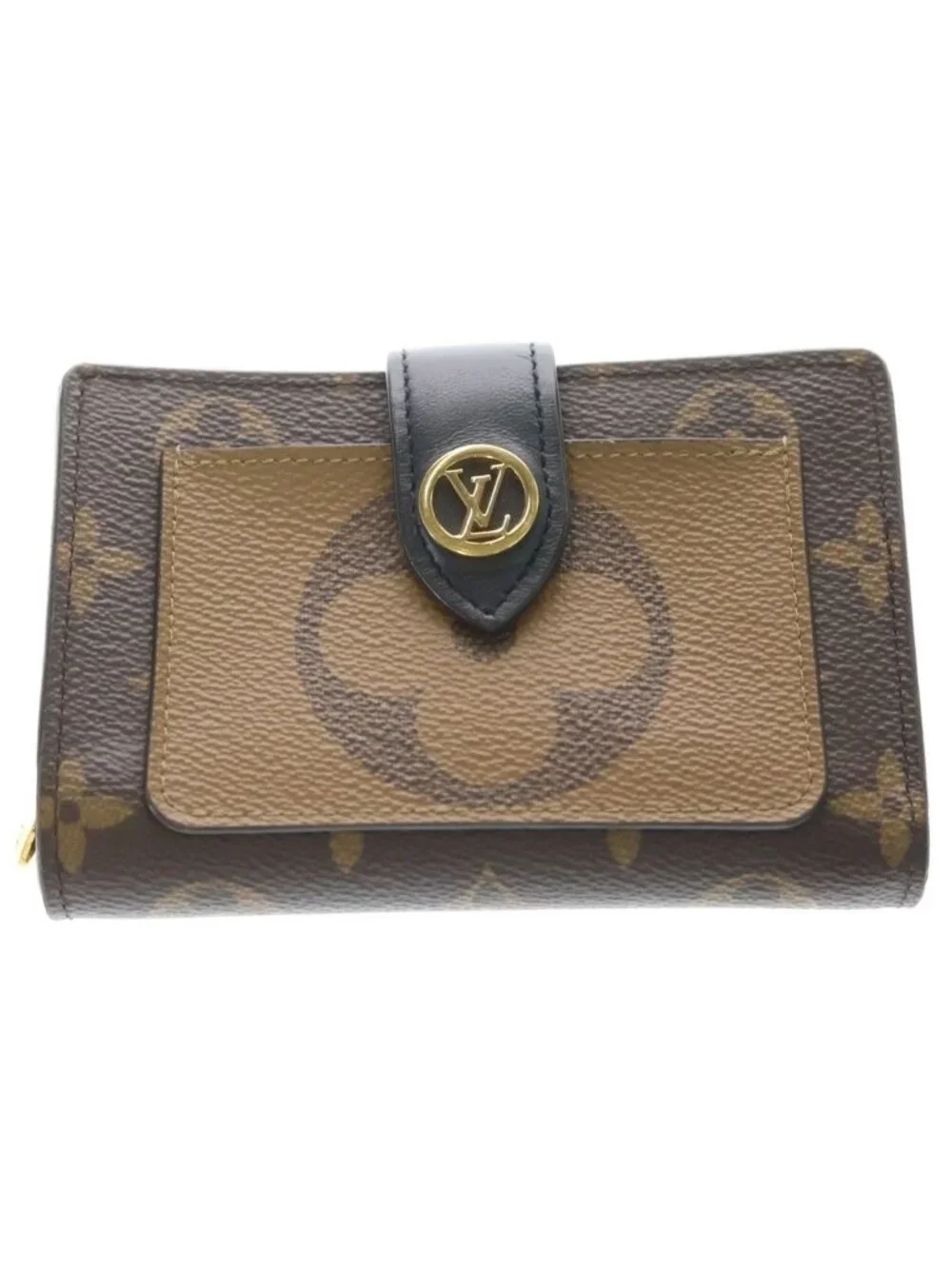 Louis Vuitton Monogram Reverse Portefeuille Juliette Compact Wallet Bifold Coin